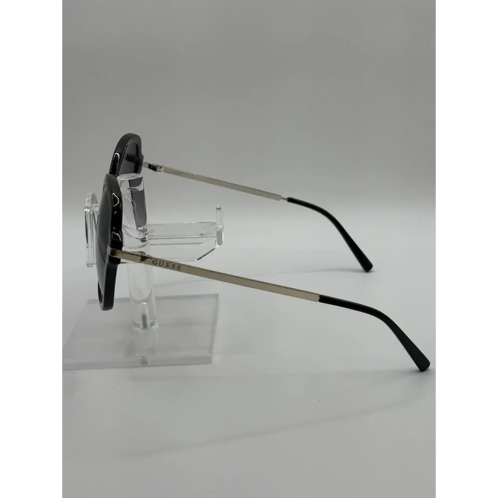 Guess Oversized Round Sunglasses Black Gradient Lens